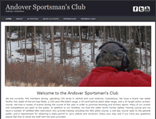 Tablet Screenshot of andoversportsmansclub.com